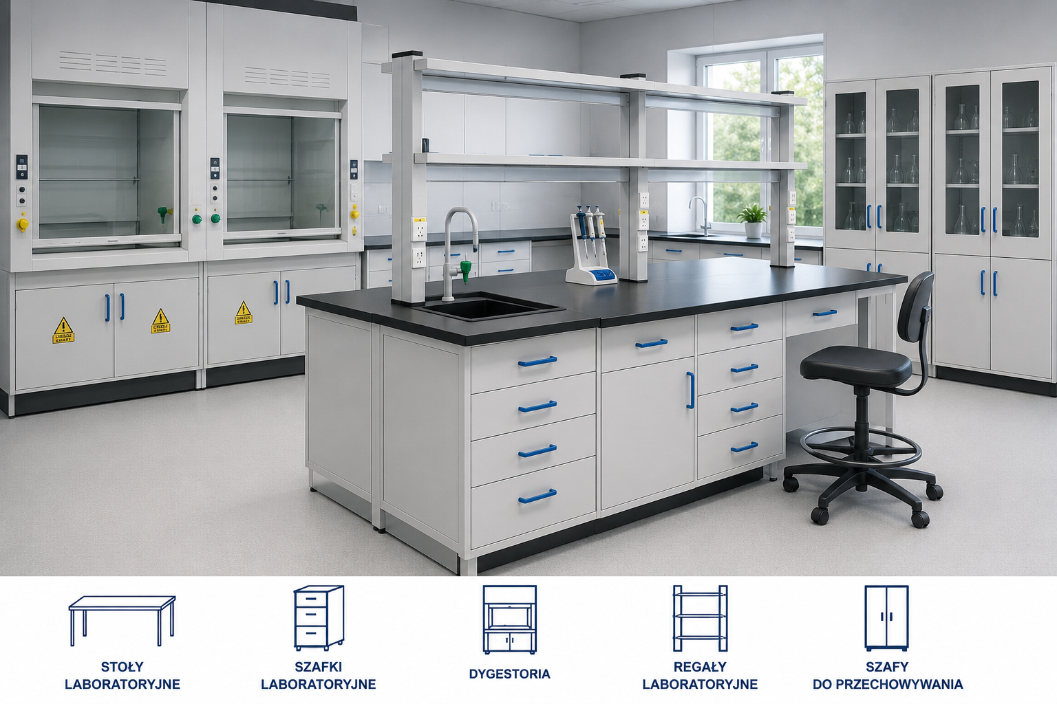 Meble laboratoryjne